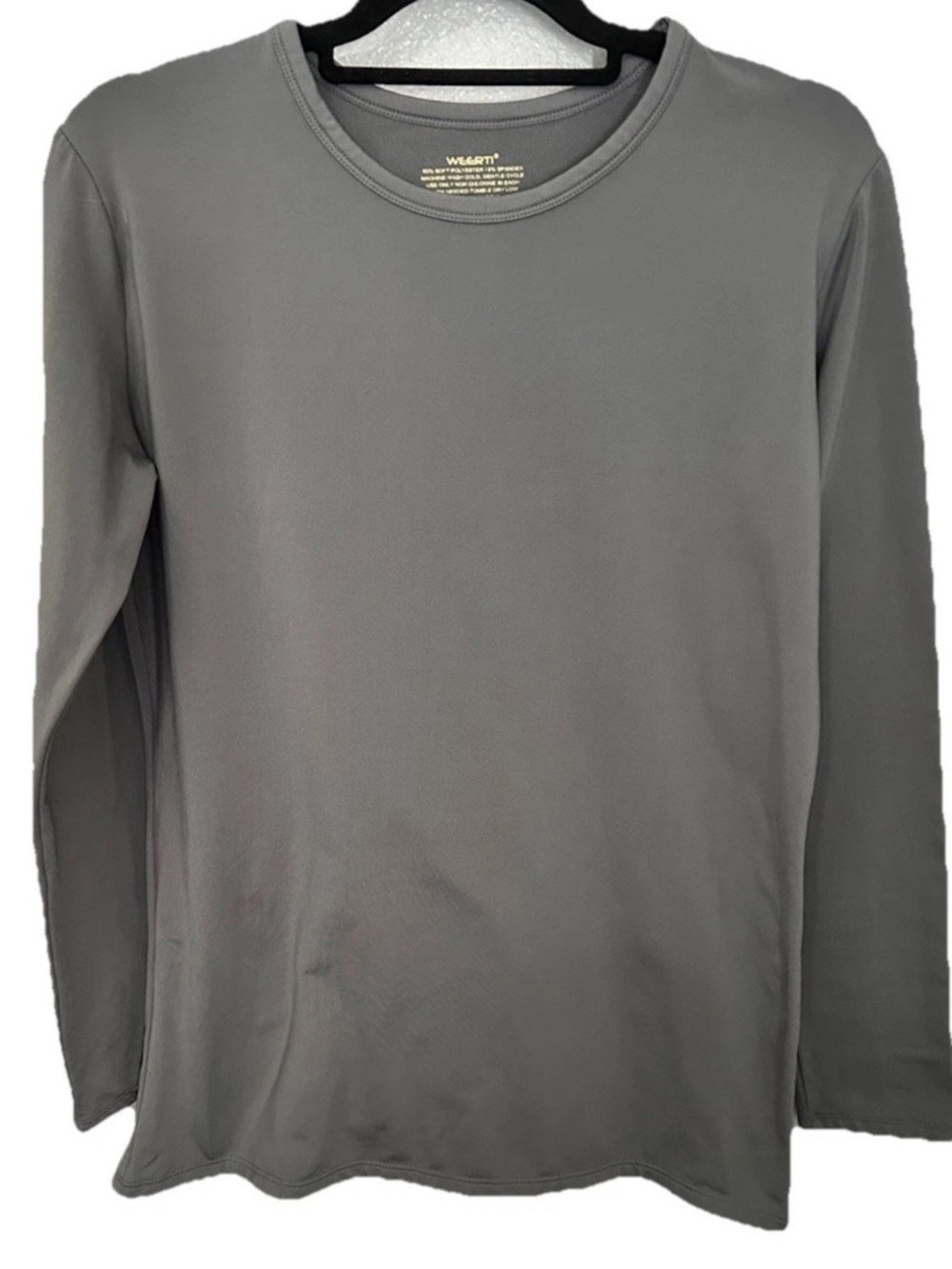 Men’s Long-Sleeve Crew Neck Undershirt - Gray